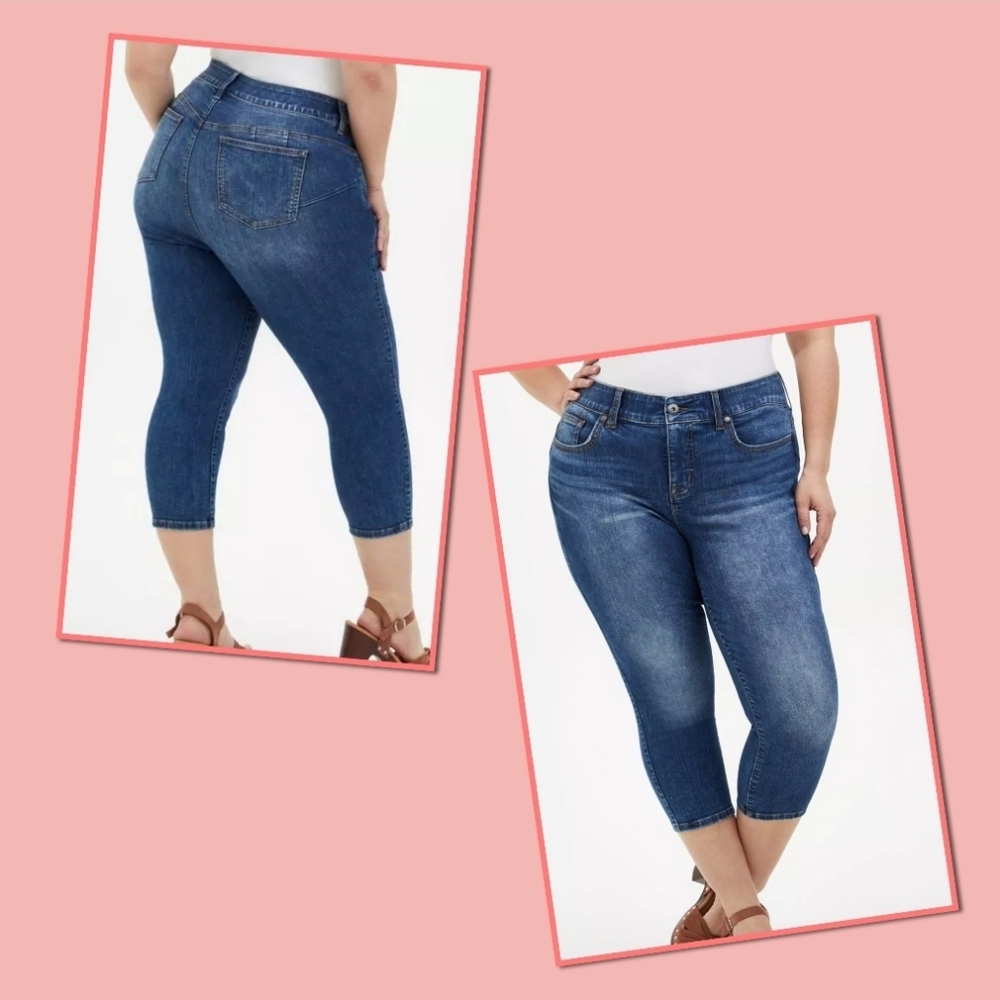 Crop Bombshell Skinny Jeans Torrid Size 26